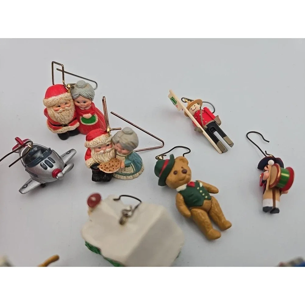 Vintage Hallmark Keepsake miniature ornaments Lot 1990s Holiday‎ Christmas